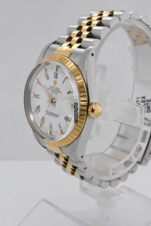 Incredible Fake Rolex Oyster Perpetual Date 15053 Caliber 3035 Automatic Movement 34mm Gold/steel Case Mens/unisex Watch - Image 2