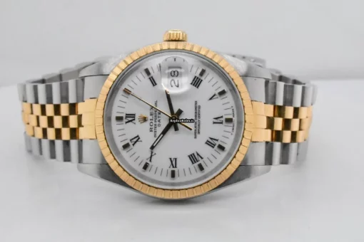 Incredible Fake Rolex Oyster Perpetual Date 15053 Caliber 3035 Automatic Movement 34mm Gold/steel Case Mens/unisex Watch - Image 4