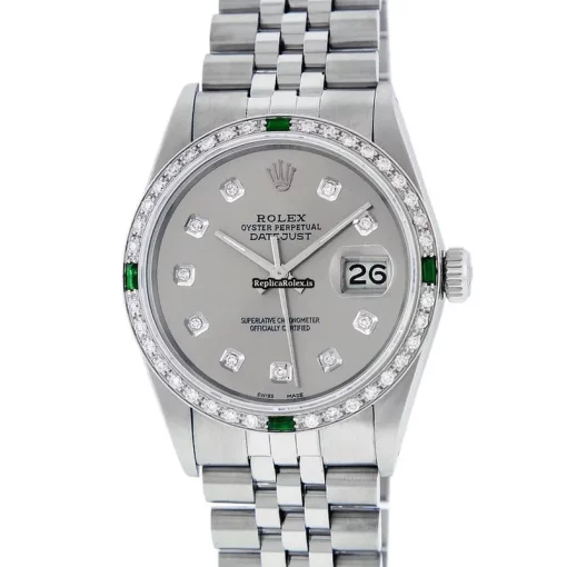 Fine Knockoff Rolex Datejust Caliber 3035 Automatic Movement 36mm Steel Case Mens/unisex Watch - Image 2