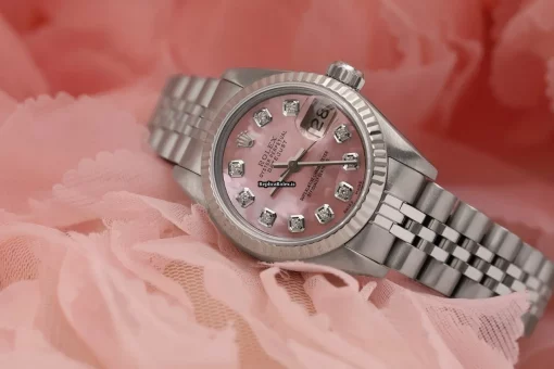 Recommend Knockoff Rolex Lady-datejust 69174 Automatic Movement 26mm Steel Case Womens Watch - Image 3