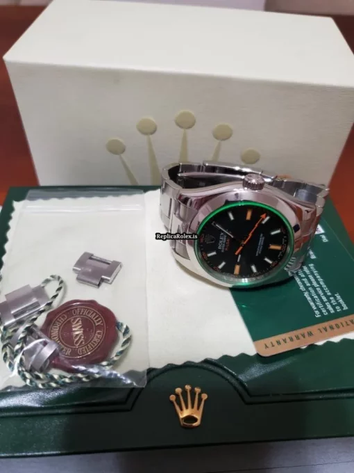 Superior Replica Rolex Milgauss 116400v Watch - Image 8