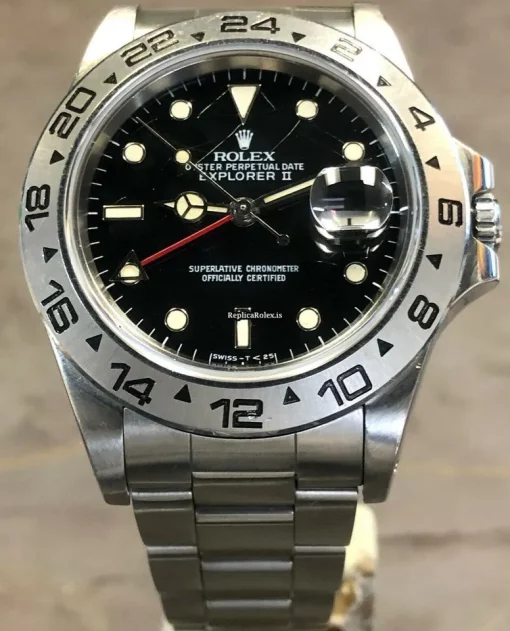 Wonderful Replica Rolex Explorer II 16550 Automatic Movement 40mm Steel Case Watch - Image 2