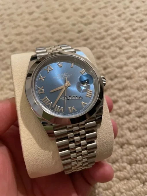Amazing Replica Rolex Datejust 126300 Caliber 3235 Automatic Movement 41x48mm Steel Case Mens/unisex Watch - Image 3
