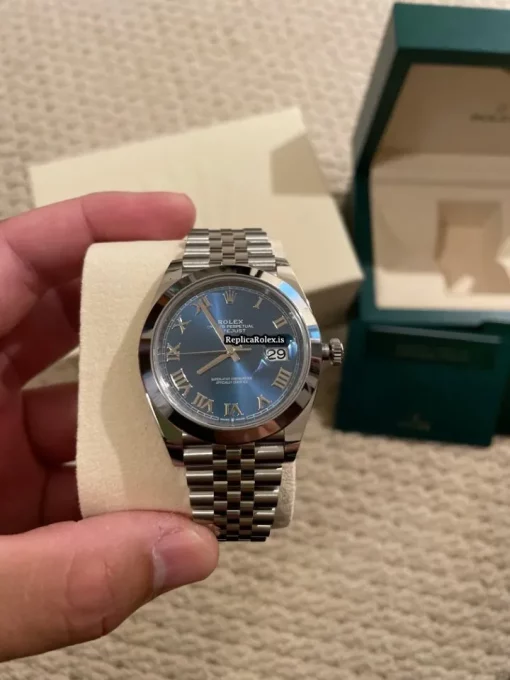 Amazing Replica Rolex Datejust 126300 Caliber 3235 Automatic Movement 41x48mm Steel Case Mens/unisex Watch - Image 9
