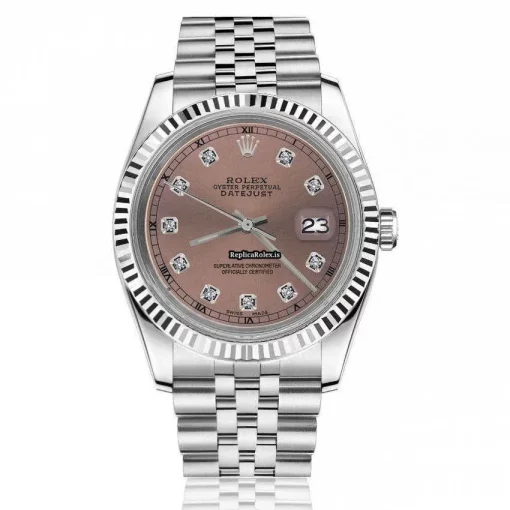 Fine Fake Rolex Oyster Perpetual Lady Date 69160 Automatic Movement 26mm Steel Case Womens Watch