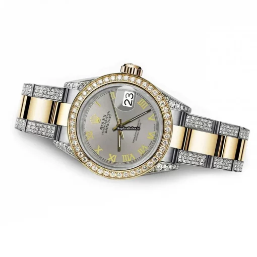 High Quality Knockoff Rolex Datejust 16013 Automatic Movement 36mm Gold/steel Case Mens/unisex Watch - Image 4