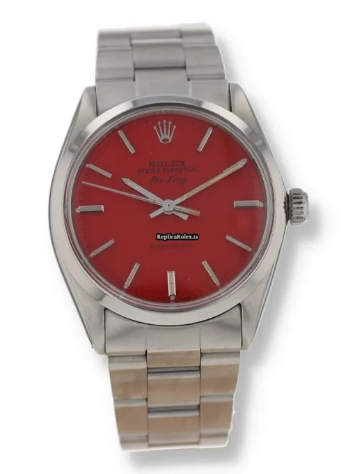 Durable Fake Rolex Air King Precision 5500 34mm Steel Case Watch