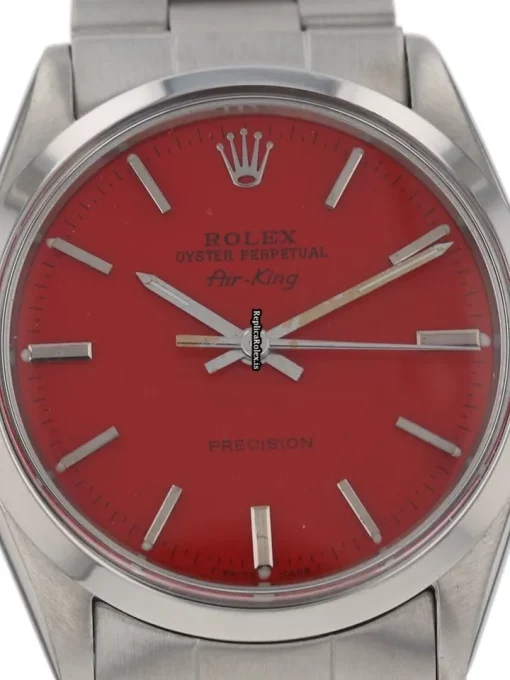Durable Fake Rolex Air King Precision 5500 34mm Steel Case Watch - Image 2