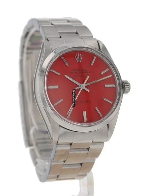 Durable Fake Rolex Air King Precision 5500 34mm Steel Case Watch - Image 5