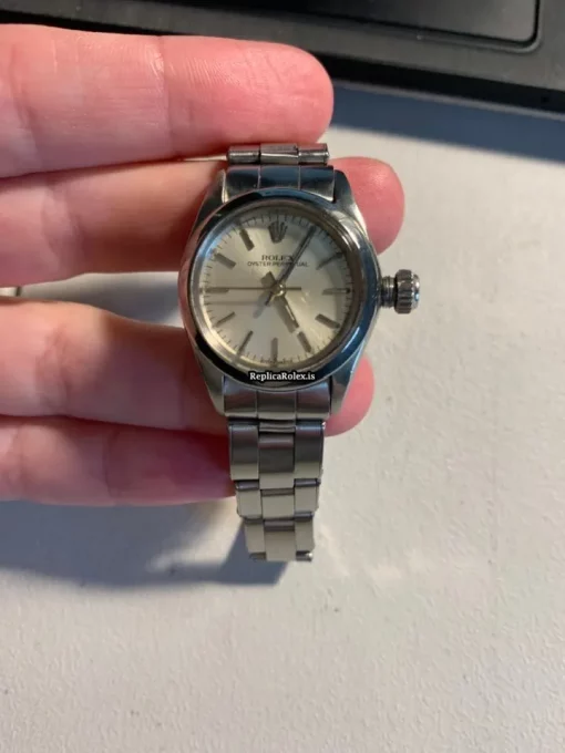 1:1 Replica Rolex Oyster Perpetual 76080 Caliber 2230 Automatic Movement 24x27mm Steel Case Womens Watch - Image 9