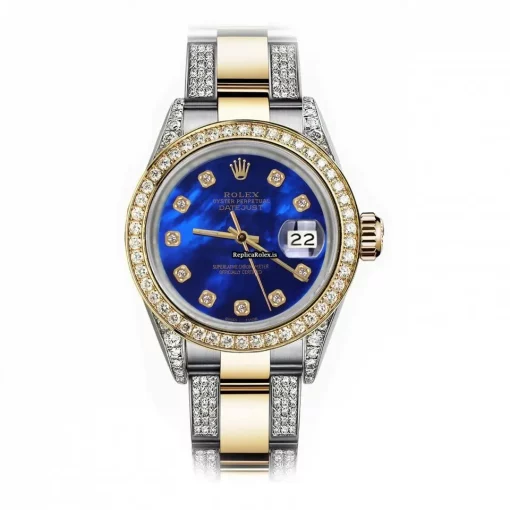Excellent Replica Rolex Datejust 16013 Automatic Movement 36mm Gold/steel Case Womens Watch