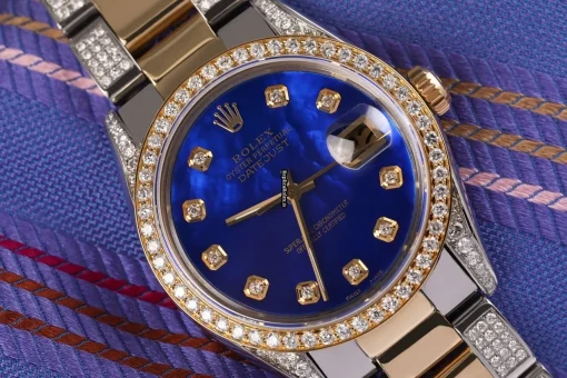 Excellent Replica Rolex Datejust 16013 Automatic Movement 36mm Gold/steel Case Womens Watch - Image 4