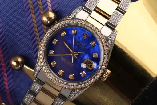Excellent Replica Rolex Datejust 16013 Automatic Movement 36mm Gold/steel Case Womens Watch - Image 6