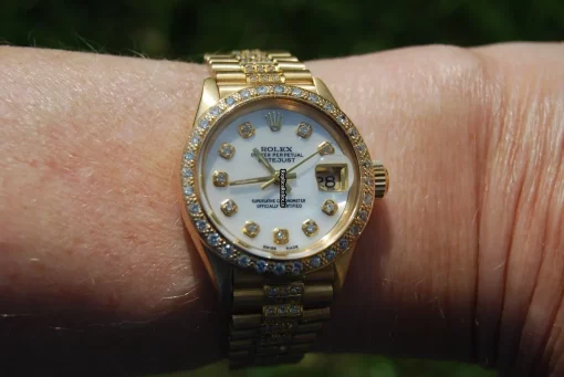 Incredible Copy Rolex Lady-datejust 6917 Caliber 2030 Automatic Movement 26mm Yellow Gold Case Womens Watch - Image 8