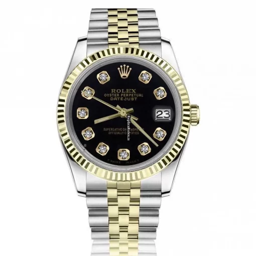 Cheap Fake Rolex Lady-datejust 68274 Automatic Movement 31mm Gold/steel Case Womens Watch