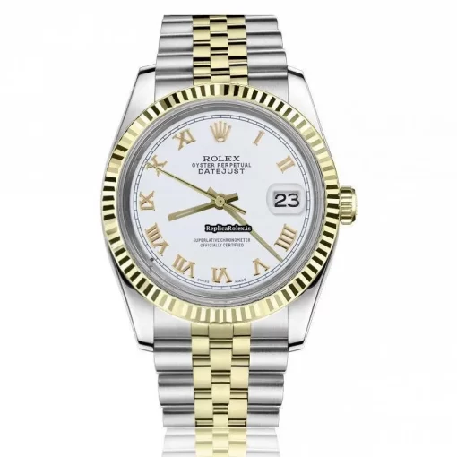Inexpensive Replica Rolex Datejust 16013 Automatic Movement 36mm Gold/steel Case Mens/unisex Watch