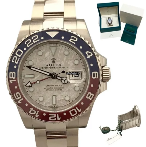 Wonderful Fake Rolex Gmt-master II Caliber 3285 Automatic Movement 40mm White Gold Case Mens/unisex Watch