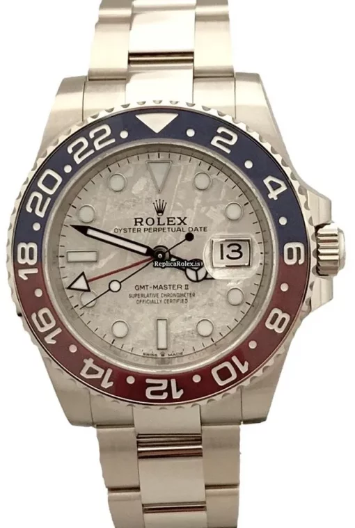 Wonderful Fake Rolex Gmt-master II Caliber 3285 Automatic Movement 40mm White Gold Case Mens/unisex Watch - Image 2