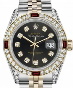 1:1 Fake Rolex Lady-datejust 69173 Automatic Movement 26mm Gold/steel Case Womens Watch