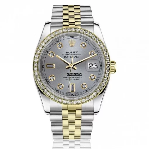 1:1 Fake Rolex Datejust 16013 Automatic Movement 36mm Gold/steel Case Mens/unisex Watch