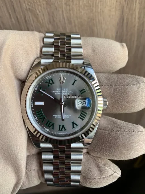 Lovely Fake Rolex Datejust 126334 Caliber 3235 Automatic Movement 41mm Steel Case Mens/unisex Watch - Image 3