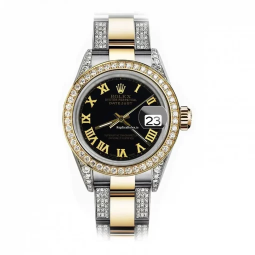 Quality Replica Rolex Datejust 16013 Automatic Movement 36mm Gold/steel Case Mens/unisex Watch
