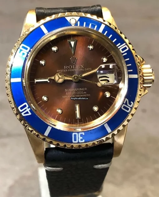 Wonderful Replica Rolex Submariner Date 1680 Automatic Movement 40mm Yellow Gold Case Mens/unisex Watch - Image 3