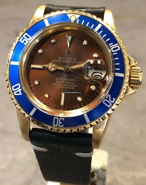 Wonderful Replica Rolex Submariner Date 1680 Automatic Movement 40mm Yellow Gold Case Mens/unisex Watch - Image 4
