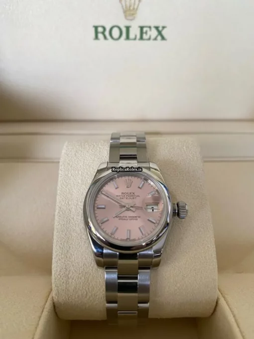 Incredible Fake Rolex Lady-datejust 179160 Caliber 2235 Automatic Movement 26x33mm Steel Case Womens Watch - Image 3