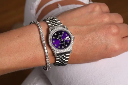 Beautiful Knockoff Rolex Lady-datejust 68274 Automatic Movement 31mm Steel Case Womens Watch - Image 8