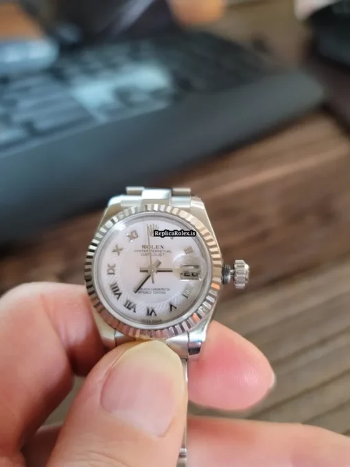 Terrific Fake Rolex Lady-datejust 179174- Automatic Movement Womens Watch - Image 11