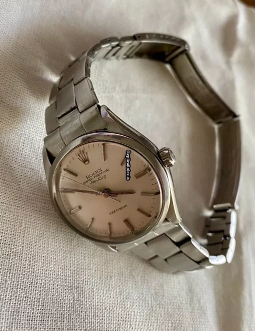 Great Replicas Rolex Air King Precision 5500 Caliber 1520 Automatic Movement 34mm Steel Case Mens/unisex Watch - Image 2