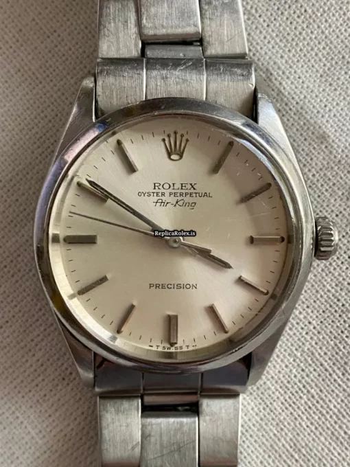 Great Replicas Rolex Air King Precision 5500 Caliber 1520 Automatic Movement 34mm Steel Case Mens/unisex Watch - Image 8