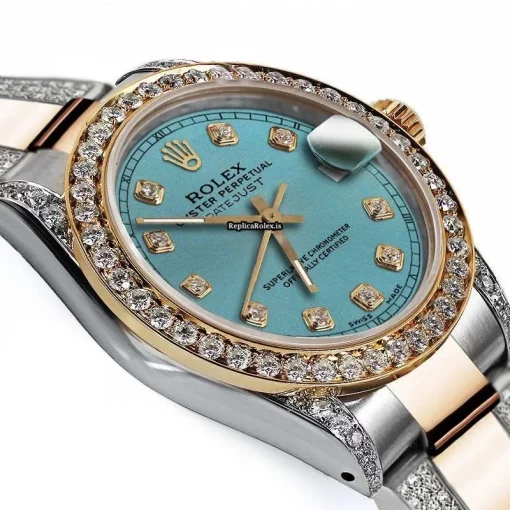 Neat Replica Rolex Datejust 68173 Automatic Movement 31mm Gold/steel Case Womens Watch - Image 3