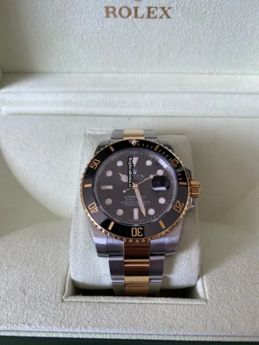 Fabulous Copies Rolex Submariner Date 116613ln Caliber 3135 Automatic Movement 40mm Gold/steel Case Mens/unisex Watch - Image 2