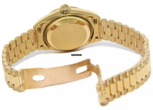 Swiss Fake Rolex Lady-datejust 69178 Automatic Movement 26mm Yellow Gold Case Womens Watch - Image 5