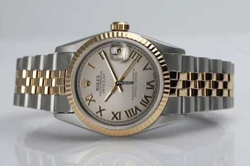 Defect Knockoff Rolex Lady-datejust 68274 Automatic Movement 31mm Gold/steel Case Womens Watch - Image 2