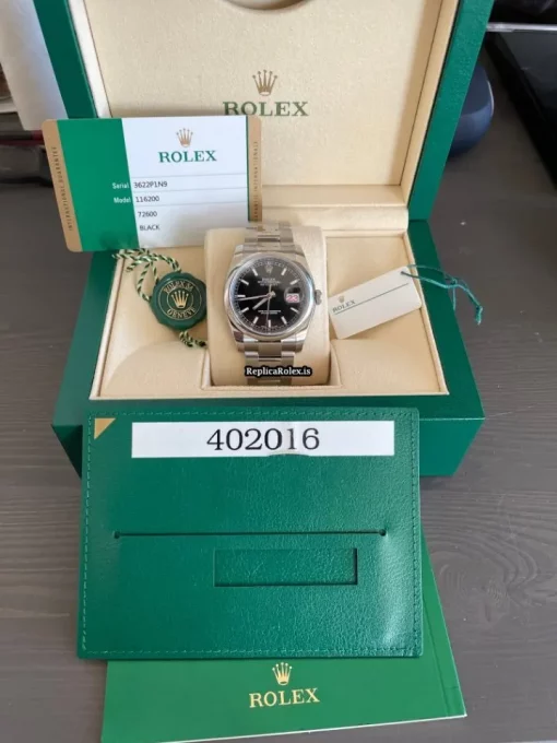 Excellent Replicas Rolex Datejust 116200 Caliber 3135 Automatic Movement 36mm Steel Case Mens/unisex Watch