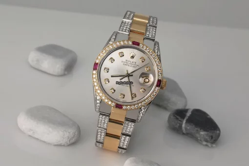 Discount Replicas Rolex Lady-datejust 68273 Automatic Movement 31mm Gold/steel Case Womens Watch - Image 2