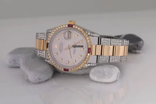 Discount Replicas Rolex Lady-datejust 68273 Automatic Movement 31mm Gold/steel Case Womens Watch - Image 4