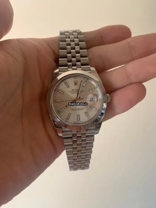 Beautiful Fake Rolex Datejust 126300 Caliber 3235 Automatic Movement 41x48mm Steel Case Mens/unisex Watch - Image 8