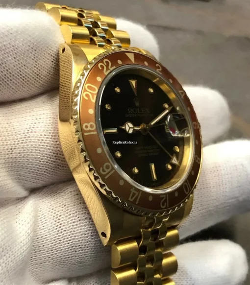 Awesome Copy Rolex Gmt-master 16758 Automatic Movement 40mm Yellow Gold Case Mens/unisex Watch - Image 6
