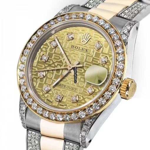 Fabulous Fake Rolex Datejust 16013 Automatic Movement 36mm Gold/steel Case Mens/unisex Watch