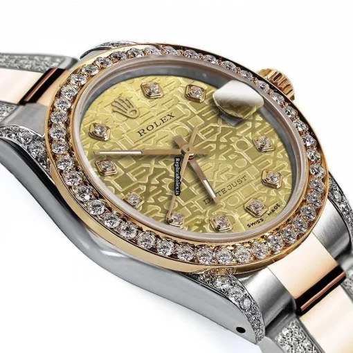 Fabulous Fake Rolex Datejust 16013 Automatic Movement 36mm Gold/steel Case Mens/unisex Watch - Image 2