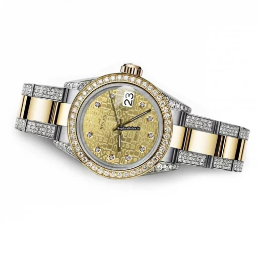Fabulous Fake Rolex Datejust 16013 Automatic Movement 36mm Gold/steel Case Mens/unisex Watch - Image 3