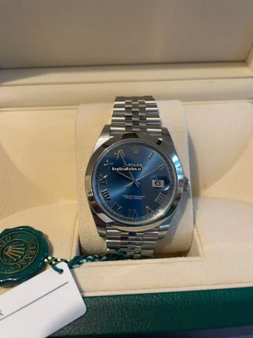 Swiss Fake Rolex Datejust 126300 Caliber 3235 Automatic Movement 41x48mm Steel Case Mens/unisex Watch - Image 11