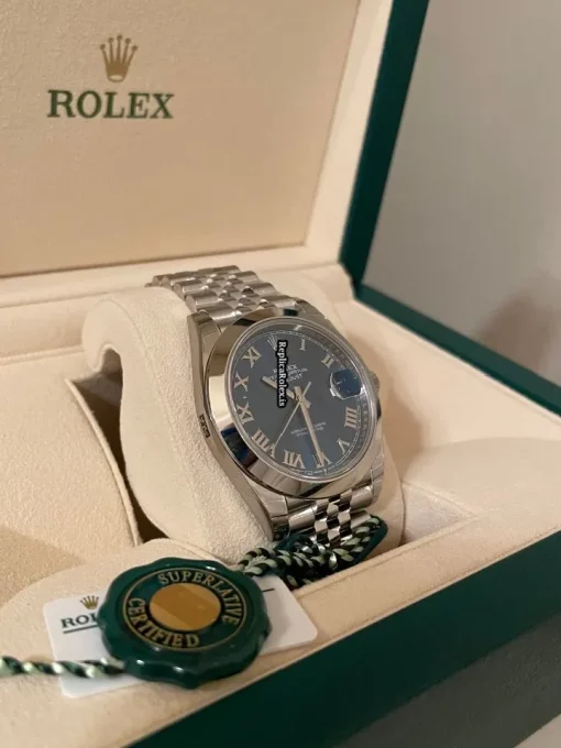 Swiss Fake Rolex Datejust 126300 Caliber 3235 Automatic Movement 41x48mm Steel Case Mens/unisex Watch - Image 4