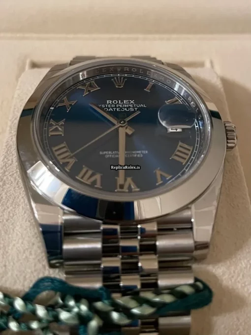 Swiss Fake Rolex Datejust 126300 Caliber 3235 Automatic Movement 41x48mm Steel Case Mens/unisex Watch - Image 5