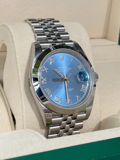 Swiss Fake Rolex Datejust 126300 Caliber 3235 Automatic Movement 41x48mm Steel Case Mens/unisex Watch - Image 6
