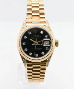Distinctive Fake Rolex Lady-datejust 69188 Automatic Movement 26mm Yellow Gold Case Womens Watch
